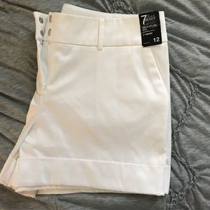 Express white shorts
